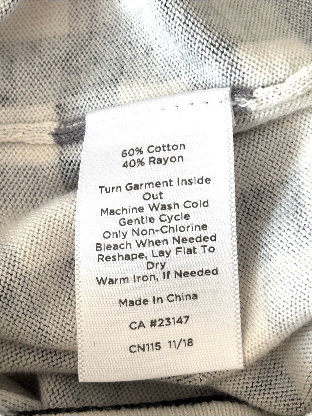 Talbots Charming Cardigan Three-Quarter Sleeve Mixed Gingham Size 1XP - Picture 4 of 4